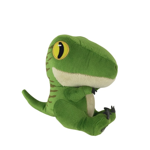 toy factory Other - Jurassic Park Velociraptor Plush 6" Green Dinosaur 2022 Striped Toy Factory